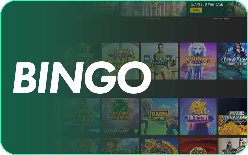 Start a casino bingo session in the bet365 App.