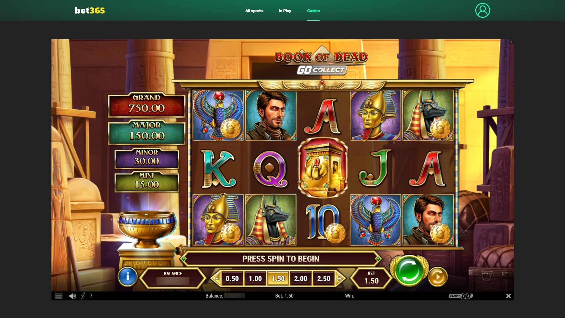 Place a PC bet using the official bet365 App today.