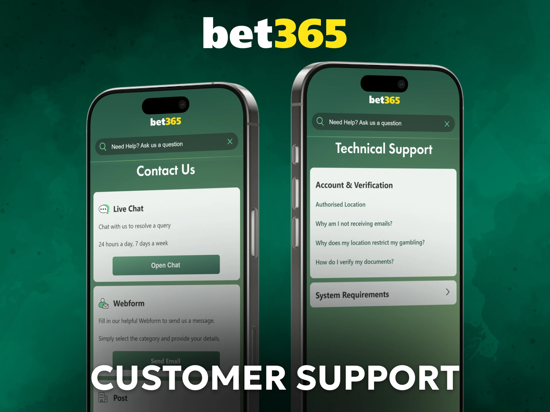 Contact Bet365 customer support in India if you face account issues.