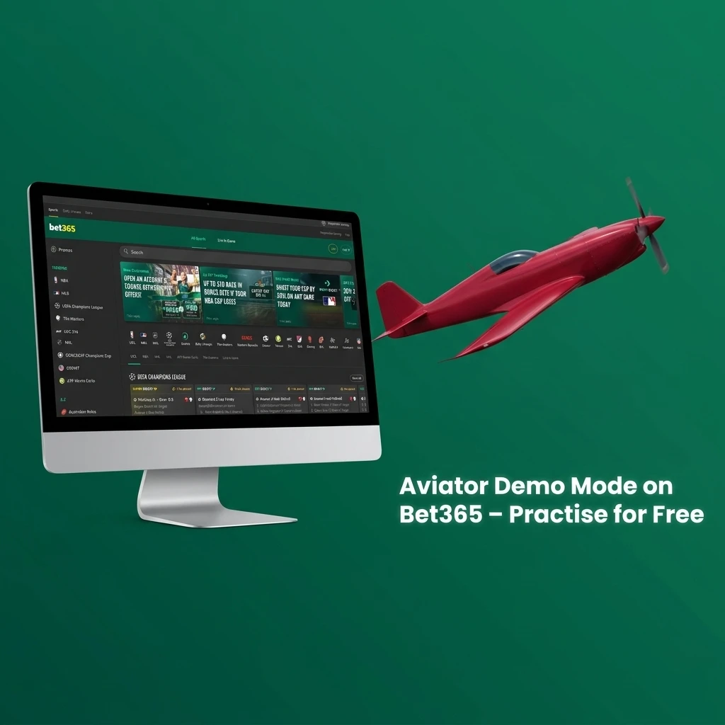 Bet365 Aviator demo mode interface showing free practice gameplay with virtual credits and auto cash-out options