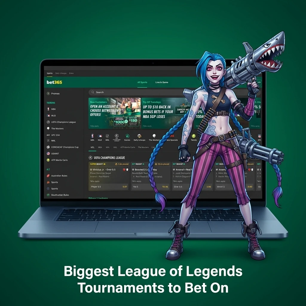 League of Legends major tournaments including Worlds, MSI, LCK, LPL and LEC available to bet on at Bet365