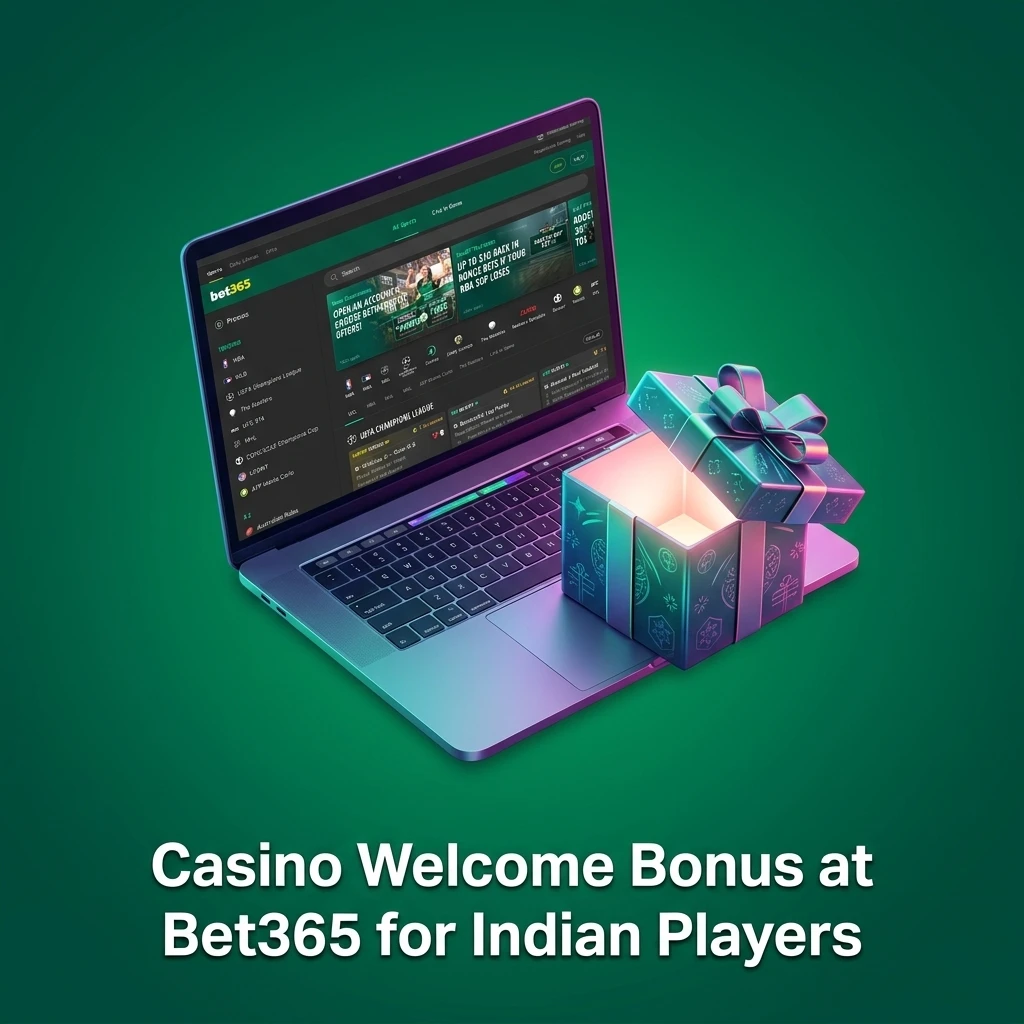 Bet365 casino welcome bonus for Indian players offering 15% up to INR 4,000 on first deposit