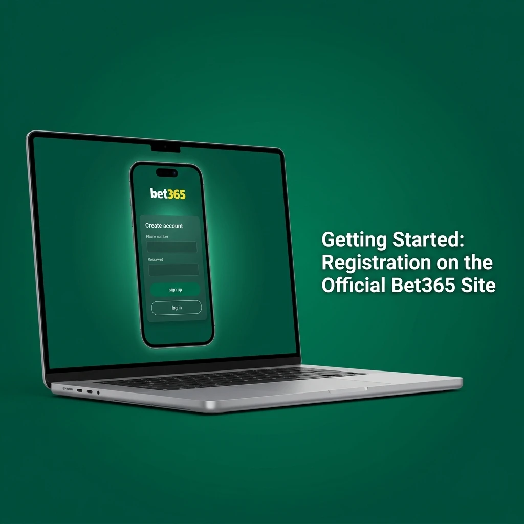 Step-by-step Bet365 registration guide showing sign-up form fields for Indian users to create a betting account