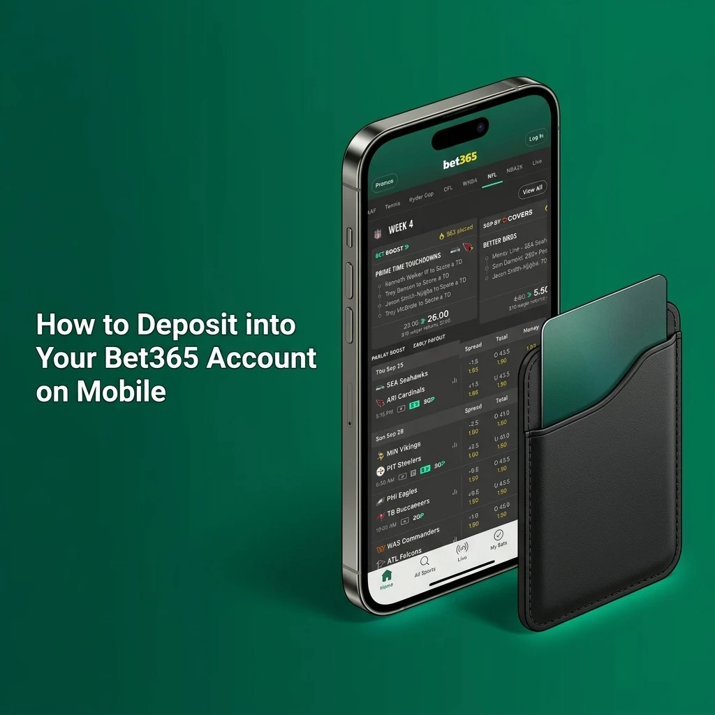 Bet365 mobile deposit steps showing UPI and NetBanking options with INR cashier menu on smartphone