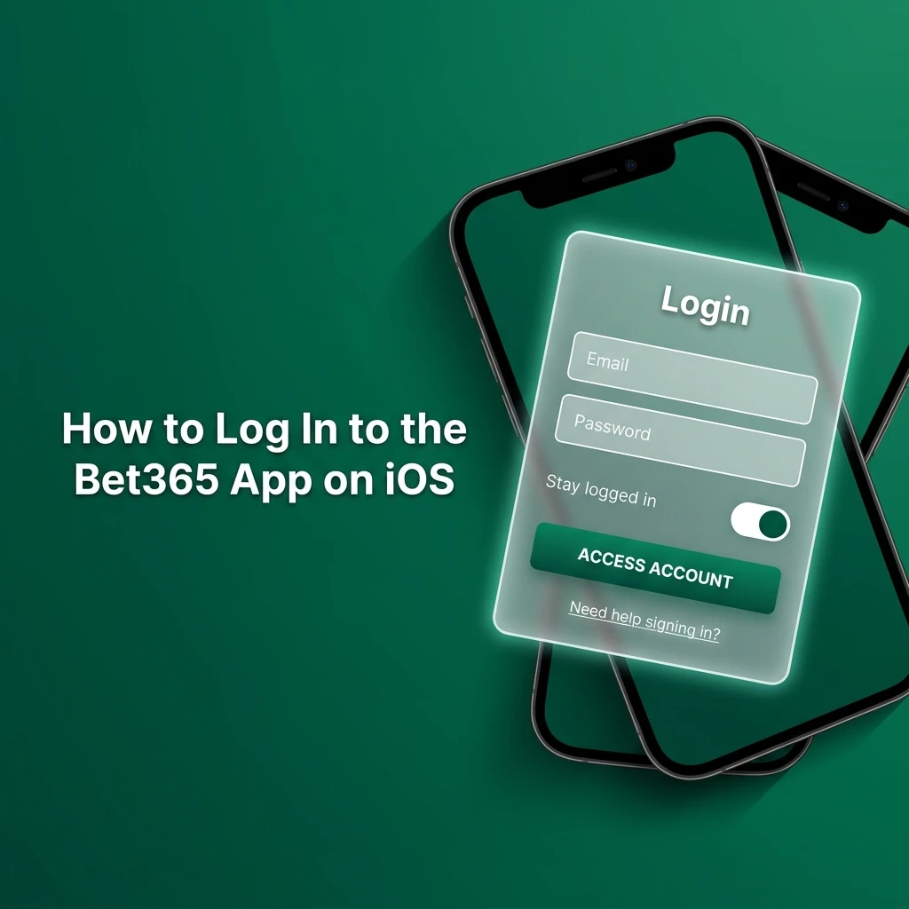 Bet365 app login screen on iOS showing email, password fields and Face ID option on iPhone