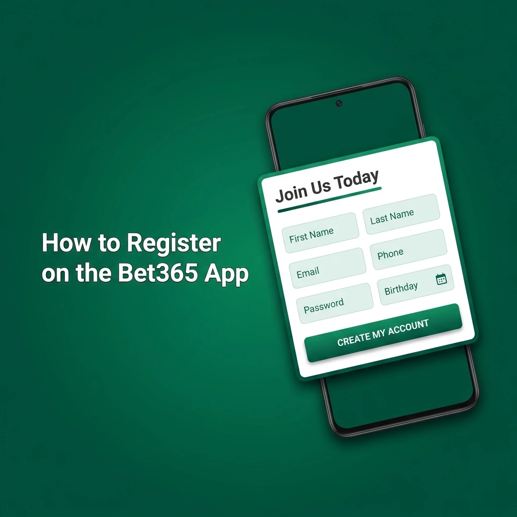 Step-by-step guide on how to register on the Bet365 app in India, covering account setup and verification process