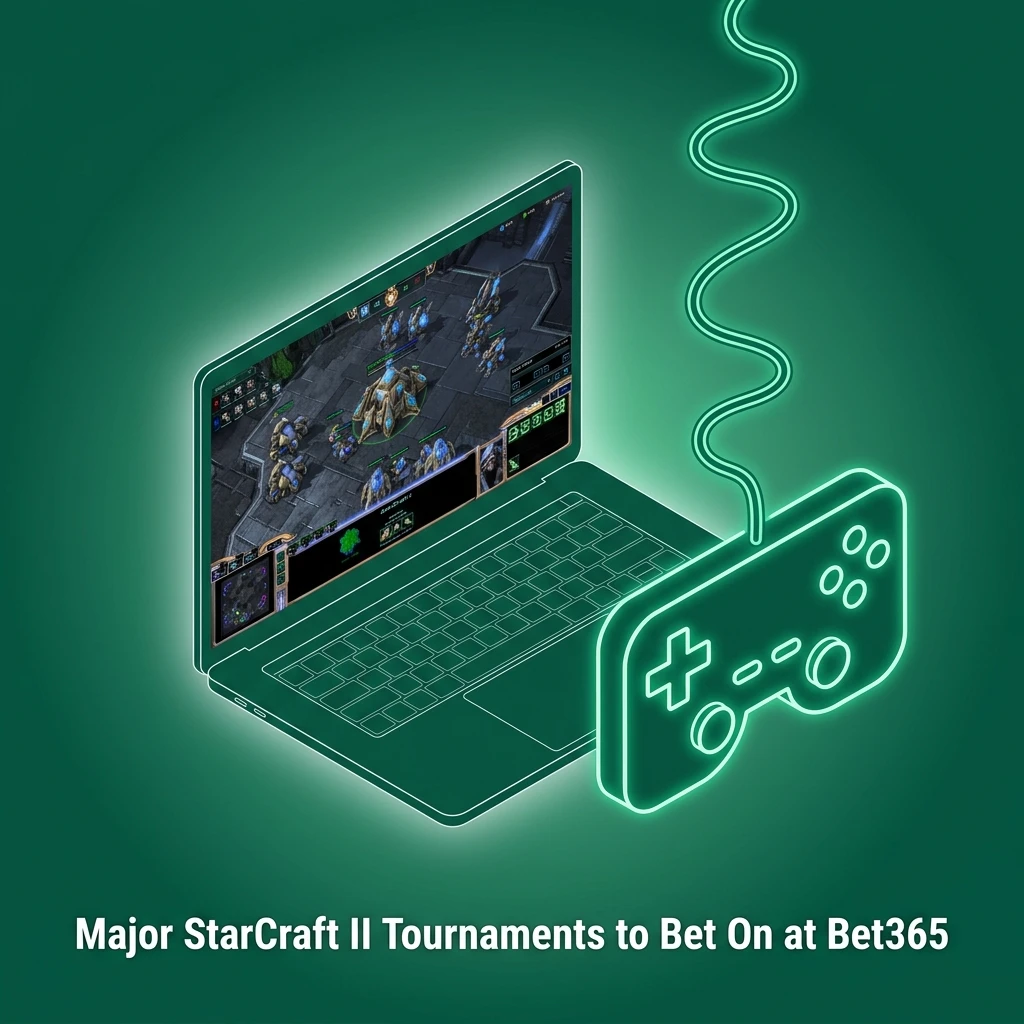 Major StarCraft II tournaments at Bet365 including GSL, IEM Katowice, EWC, ESL Masters, and DreamHack events