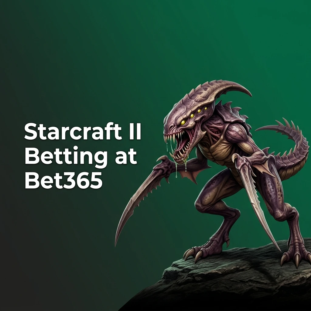 Bet365 Starcraft II betting markets including match winner, map winner and tournament options for GSL and ESL SC2