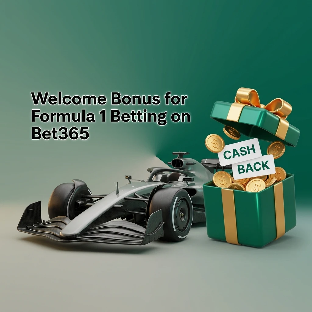 Bet365 welcome bonus for Formula 1 betting in India showing first deposit matched bet offer for F1 markets