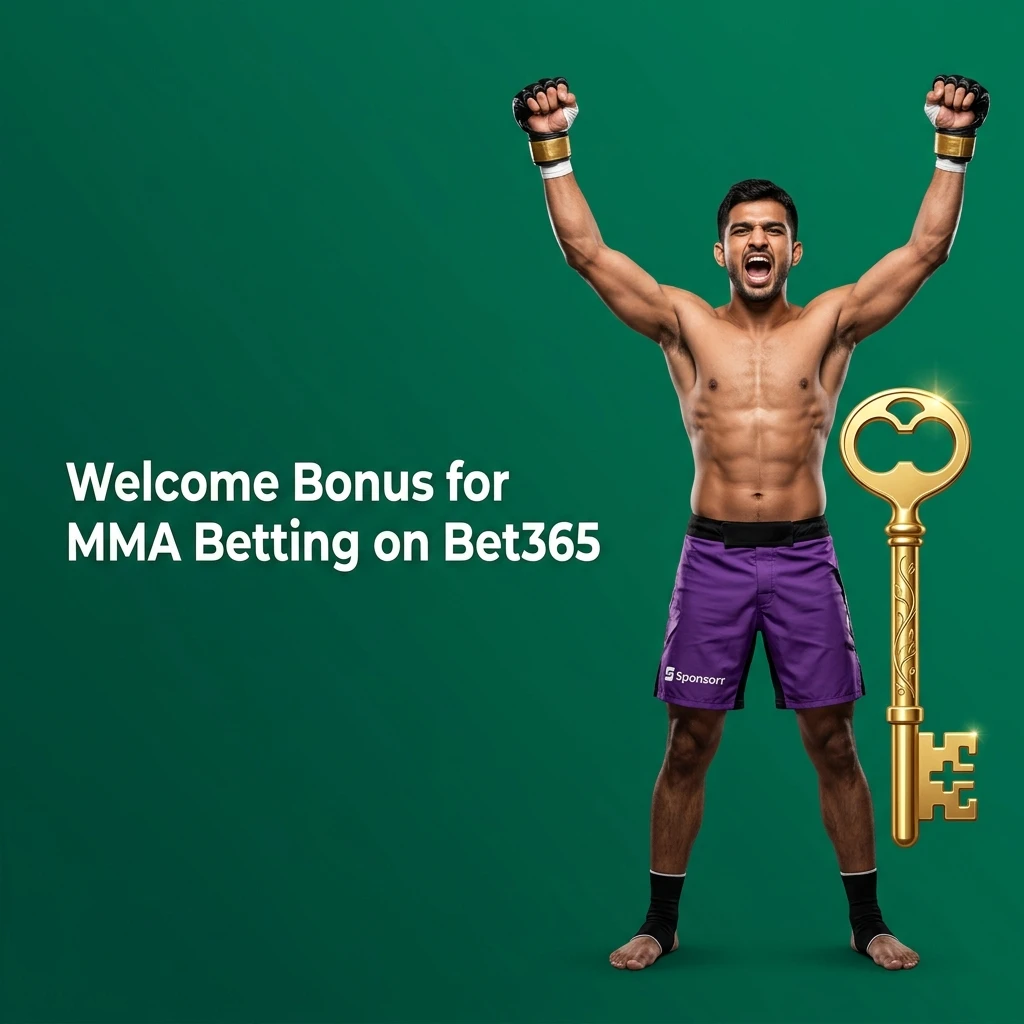 Bet365 welcome bonus for MMA betting showing bet credits offer for new users on first deposit