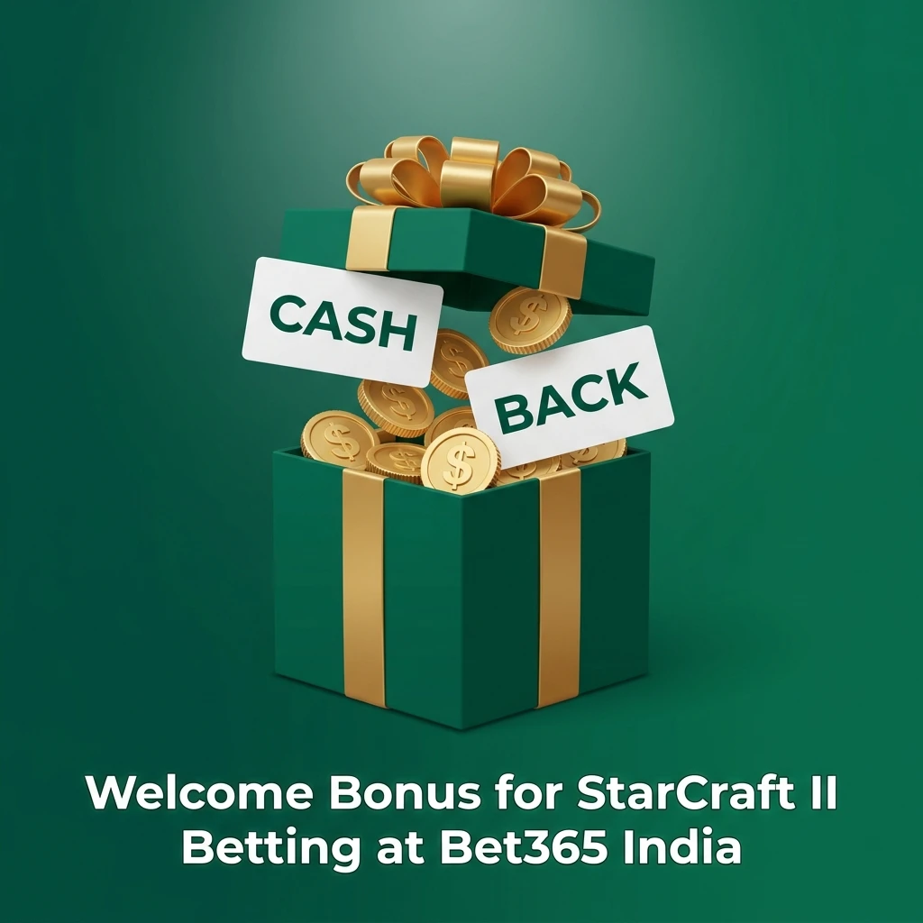 Bet365 India welcome bonus for StarCraft II betting offering 15% up to INR 4,000 on first deposit