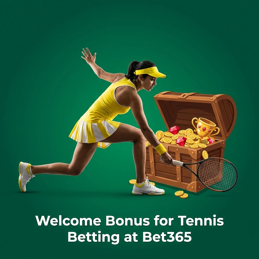 Bet365 welcome bonus for new sports betting customers in India, applicable to tennis betting markets
